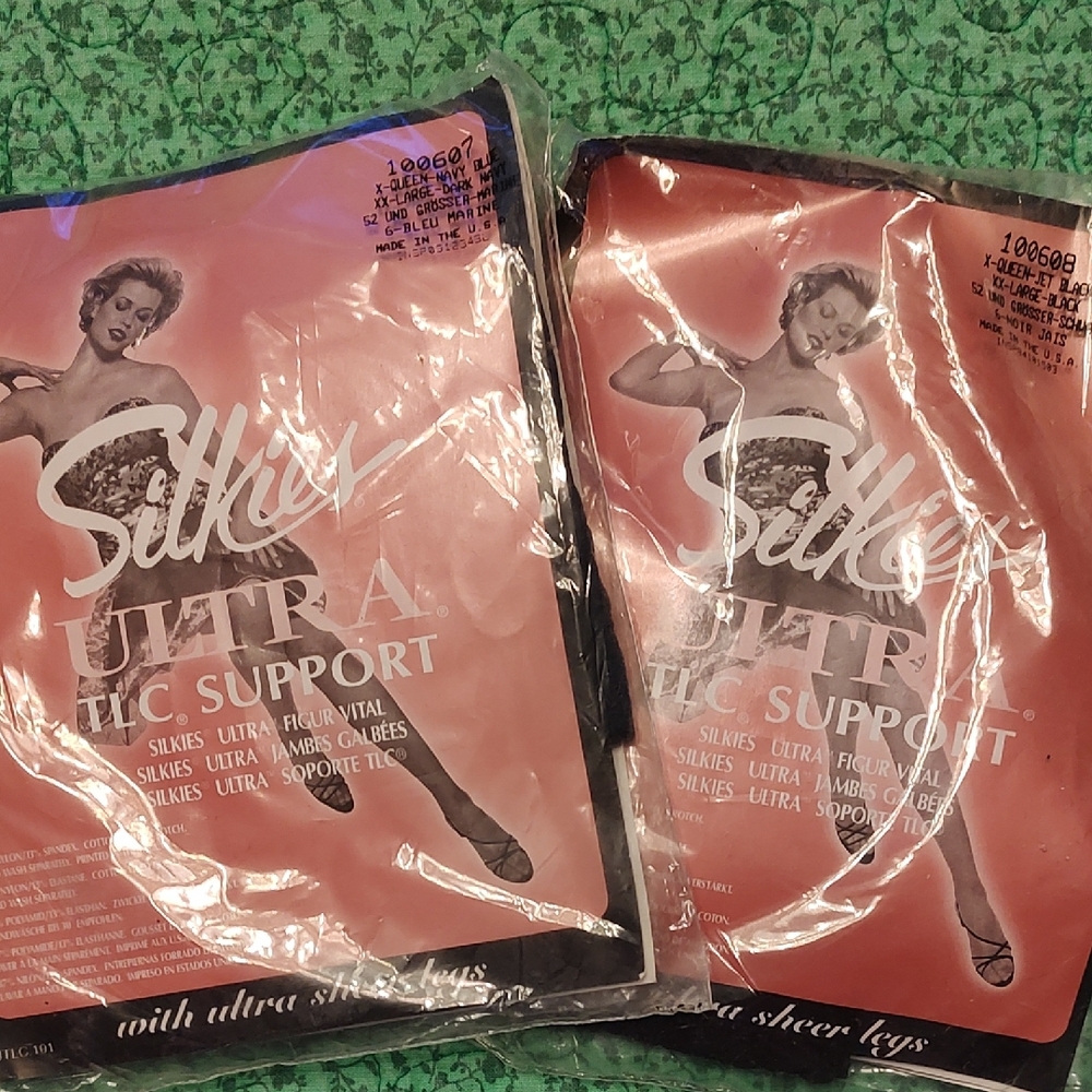 Silkies Ultra Sheer Leg Support Pantyhose 2 Pair